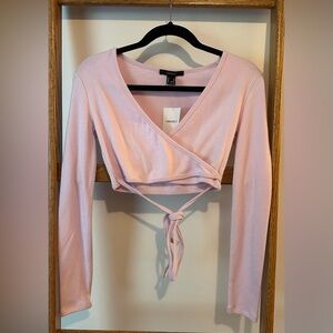 Brand New Blossom Long Sleeve Shirt With Tie